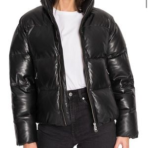 LAMARQUE Iris Leather Puffer Jacket
